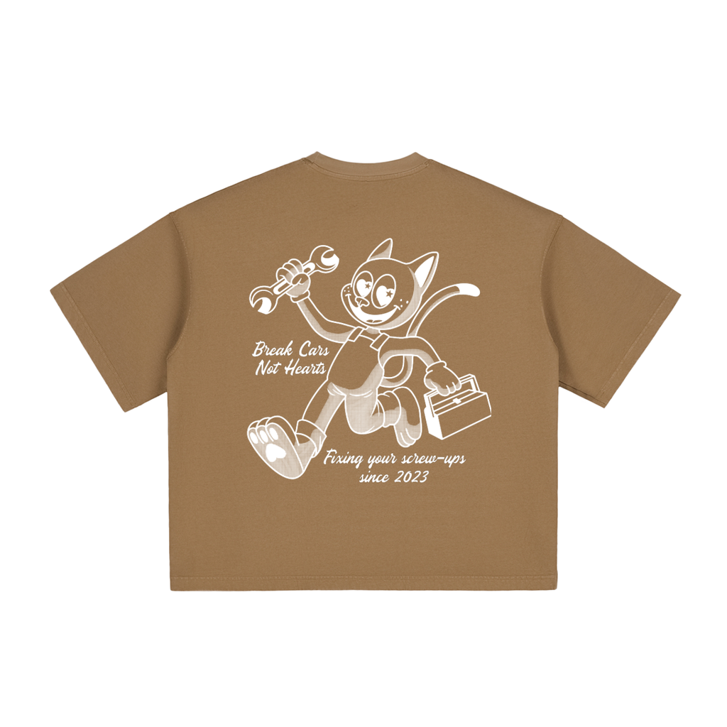 CAT TEE (WHITE)
