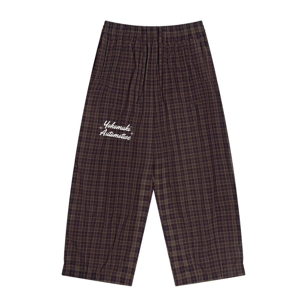 PLAID TROUSERS