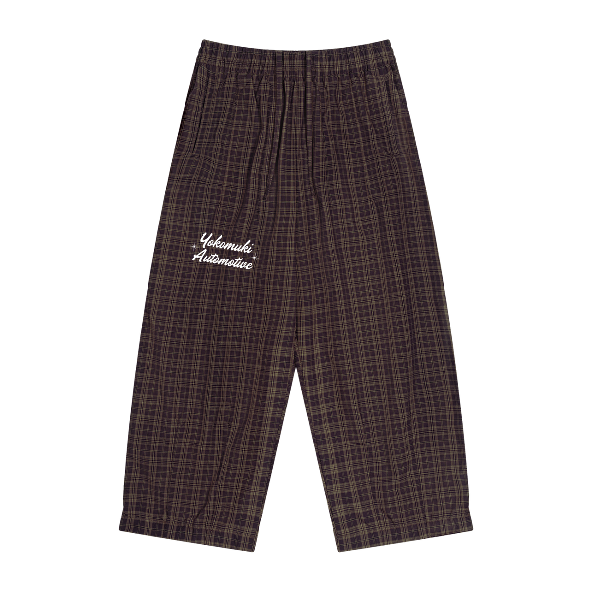 PLAID TROUSERS