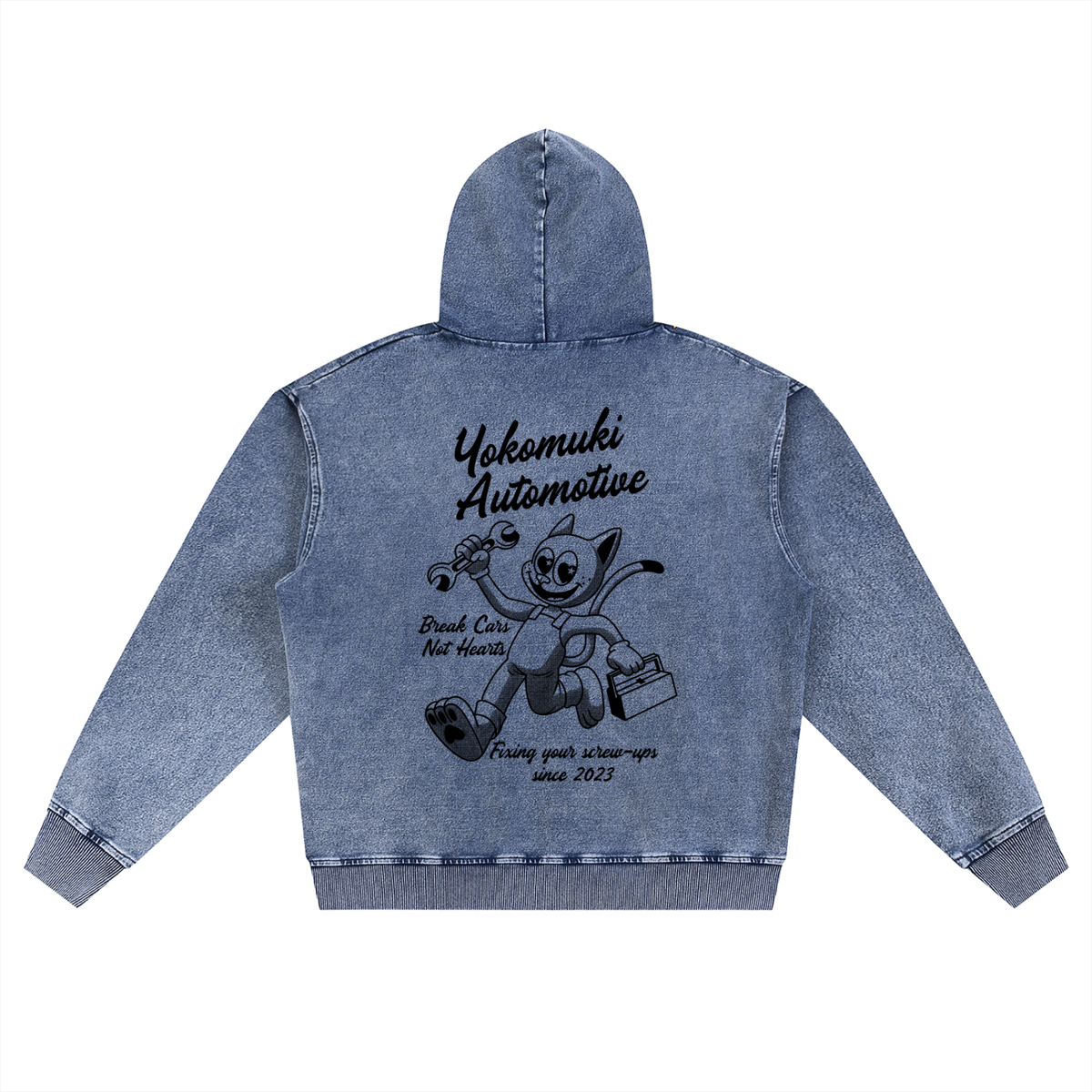 CAT HOODIE (BLACK)